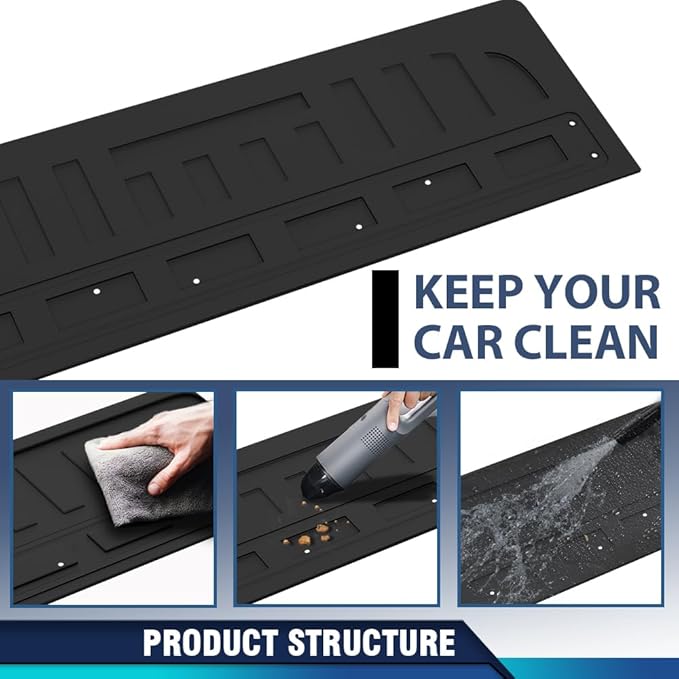 PIT66 Trunk Bed Mat Cargo Liner Compatible with Chevy Silverado GMC Sierra 1500 2500HD 3500HD 2007-2018 with 5.8 FT Bed TPE Black