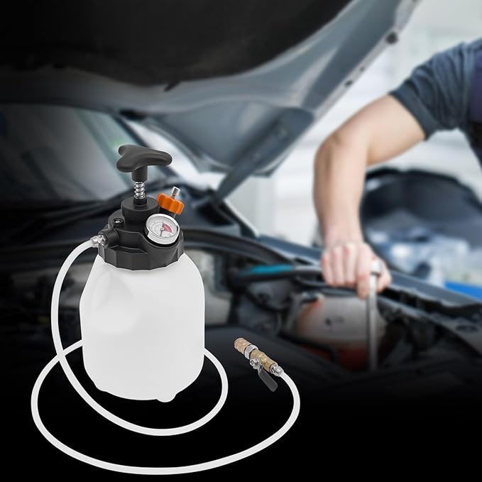 3L Manual Transmission Fluid Pump Tool with 12 Adapters, Universal ATF Filler System & Transfer Pump for Ford BMW Honda Nissan VW Audi - Oil Coolant Brake Fluid Change Kit, Leak-Proof Design