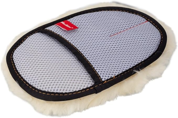 Maxshine Universal Premium Sheepskin Wool Wash Mitt – Ultra-Soft Real Lambswool Glove for Car Washing – Gentle, Scratch-Free Cleaning Pad for Safe Car Detailing & Paint Protection