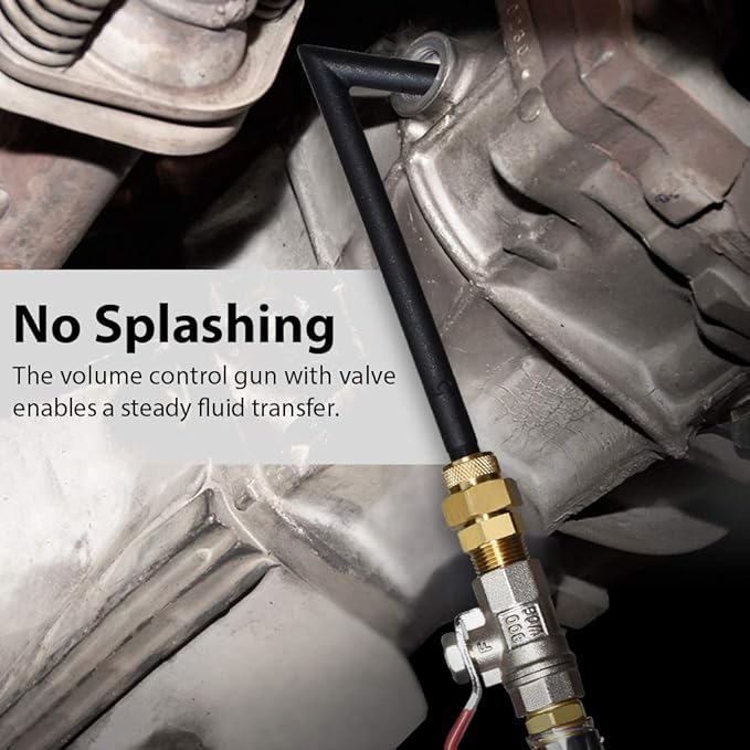 FIRSTINFO A1141HN Taiwan 21-Adapter Manual ATF Filler System, 6L High-Capacity Manual Transmission Fluid Pump Tool for Automatic Transmission Fluid Oil Refill