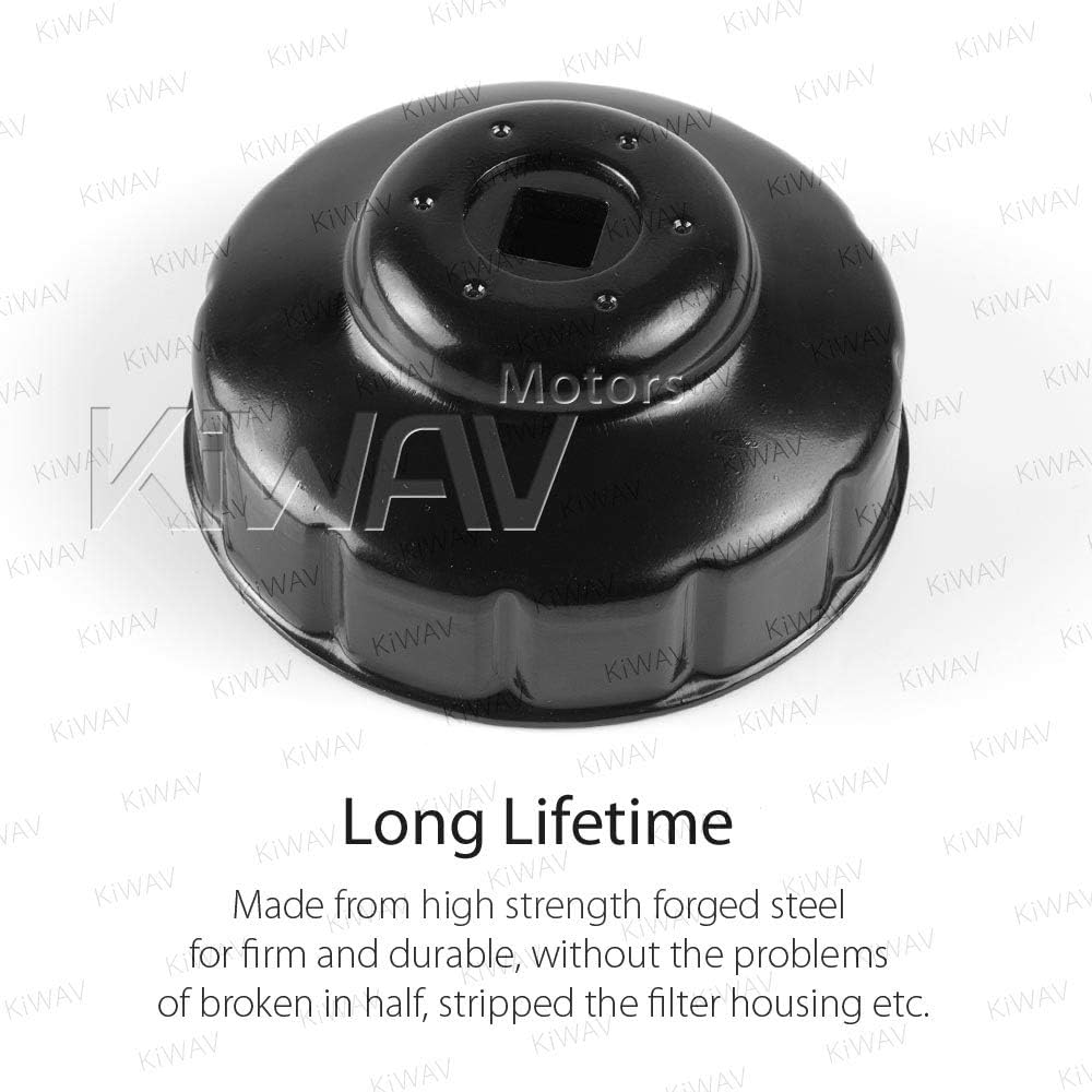 KiWAV Oil Filter Wrench Removal tool for BMW 76 mm x 12 flutes