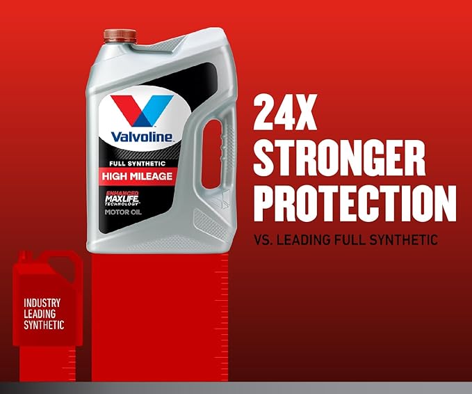 Valvoline Full Synthetic High Mileage with MaxLife Technology SAE 5W-30 Motor Oil 1 QT (Pack of 2)