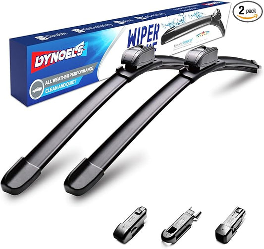 Wiper Blades, Windshield Wipers, 24'' + 18'' Wiper Blades for Mazda CX-5 2013-2023, Nissan Frontier 2005-2023, GMC Terrain 2018-2023All-season Automotive Replacement Windshield Wiper Blades