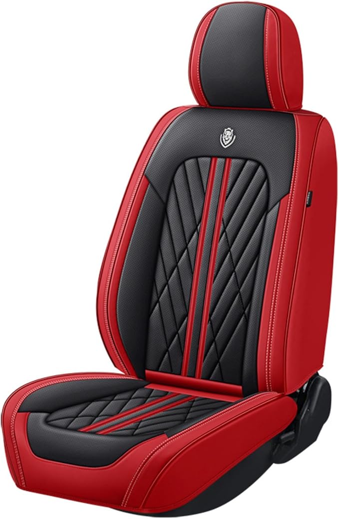 Universal Fit Waterproof Breathable Nappa Leather Automotive Vehicle Car Seat Covers Set Cushion Protector for Sedan SUV