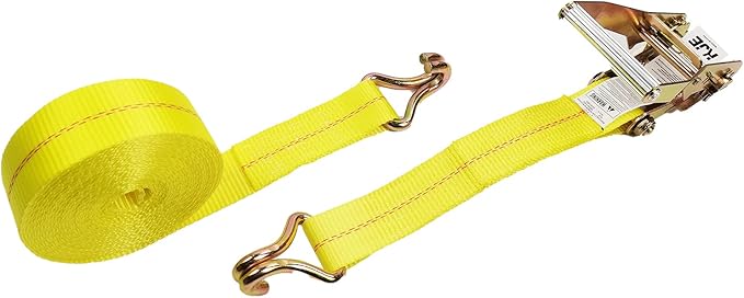 4 Pack 2" x27' Ratchet Strap Tie Down 10000lbs J Hook,Heavy Duty Tie-Down Ratcheting Cargo Truck Straps Wire Hook Ends, J-Hook Ratchet Strap TieDowns KJE