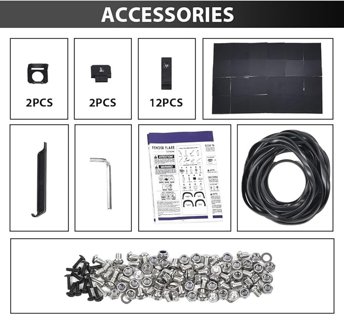 G-PLUS Fender Flares 4PCS,Compatible with Chevy Silverado 1500 2019 2020 2021(Not Fit 2019 LD),Not Fit GMC Sierra,Pocket Rivet Style Smooth Black 4pcs