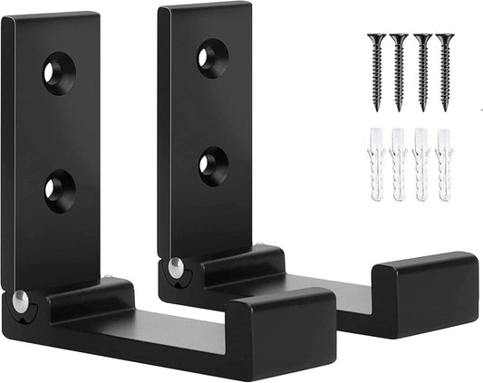 OHIYO Folding Wall Hook 2PCS Folding Coat Hooks for Hanging Heavy Duty Coat & Bag & Backpack & Hat & Headphone Foldable Coat Hooks Wall Mounted Saves Space (Black)