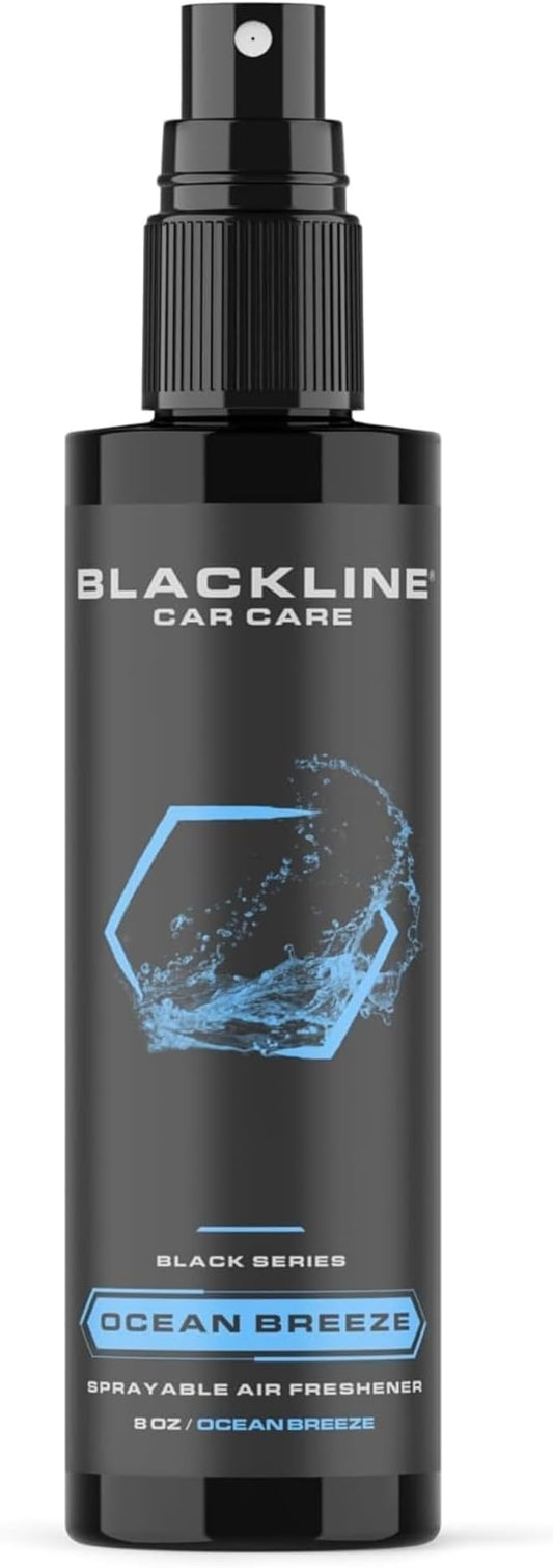 Blackline Car Care - Ocean Breeze Car Air Freshener, Long-Lasting, Oder Eliminator, for Cars, Trucks, SUV, or Home Use - 8 fl OZ - Scent Spray