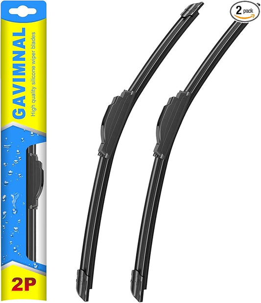 Gavimnal® 26"+19" Silicone Wiper Blades Replacement For Toyota Prius 2010-2015 Honda Accord 2008-2017 Subaru Legacy 2010-2014 Outback 2010-2014,All-Season Front Windshield Wiper Blades(Set of 2)