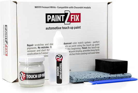 WA5111 Fremont White | Fremont White Touch-Up Paint Kit for Scratches and Chips - Compatible with Chevrolet Models