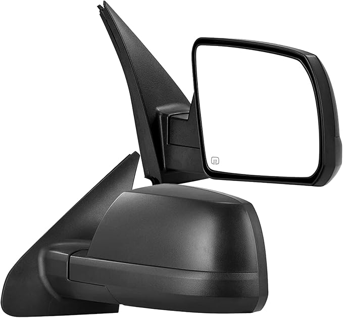 DWVO Side Door Mirror Compatible with 2007 2008 2009 2010 2011 2012 2013 Tundra, Right Passenger Towing Mirror with Power Heated Manual Folding Black