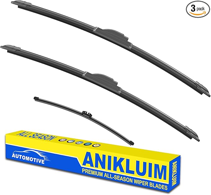 ANIKLUIM® 22"+22" Wiper Blades with 11" Rear Wiper Blade Set Replacement for 2018-2023 Ford Expedition Windshield Wipers Original Factory Quality (Pack of 3)