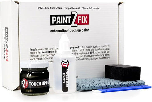 WA233A Medium Green Touch-Up Paint Kit for Scratches and Chips - Compatible with Chevrolet Models