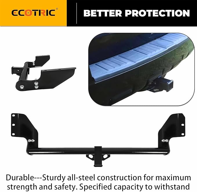 ECOTRIC Class 3 Trailer Hitch 2" Towing Hitch Receiver Compatible with 1999-2017 Honda Odyssey