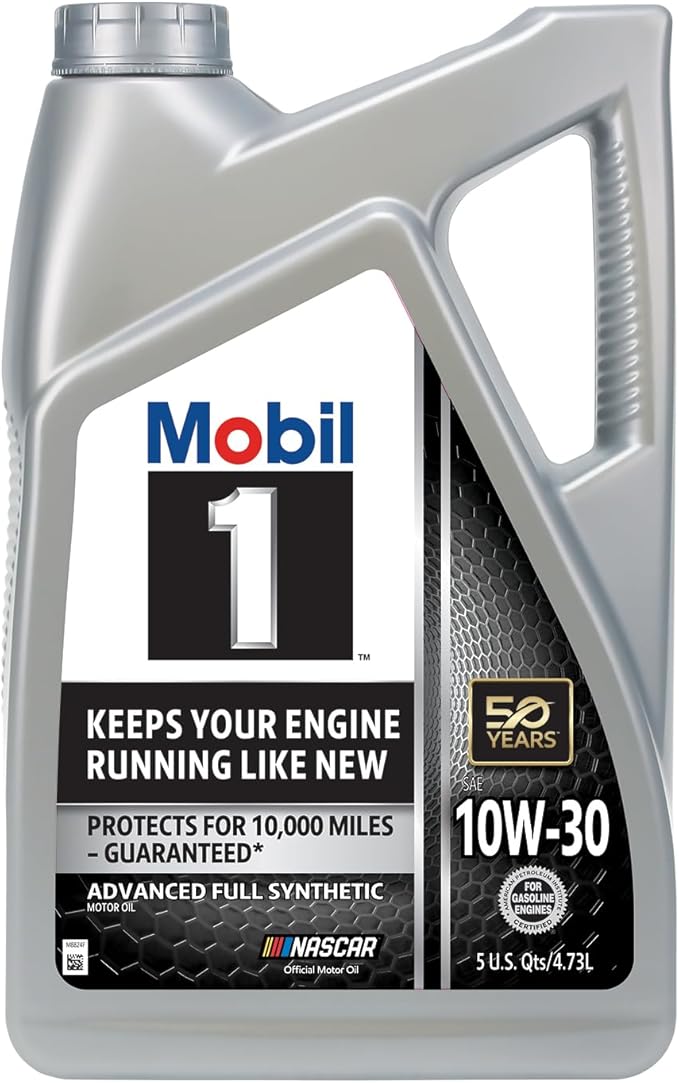 Mobil 1 Advanced Full Synthetic Motor Oil 10W-30, 5 Quart