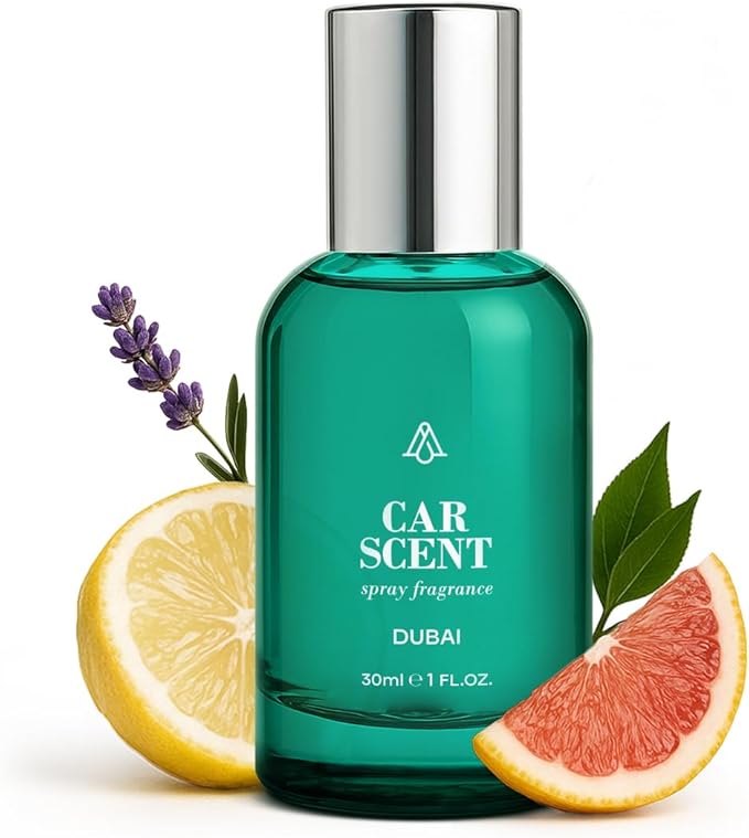 AromaPlan Car Air Freshener Spray, Dubai- Non-Toxic, Concentrated, Odor Eliminator & Long Lasting Car Air Freshener- Car Scent Spray, 5 Star Hotel Scent Fragrances (30 ml)