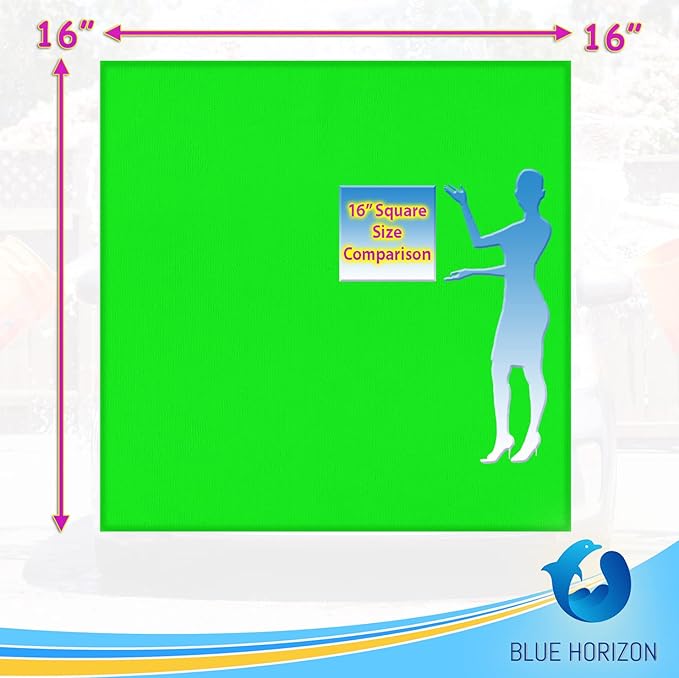 Blue Horizon Large Microfiber Cleaning Towels, 36-Pack Wash Cloths, Ultra Soft Plush Microfiber Cleaning Cloth, Products (Green, 16" X 16")