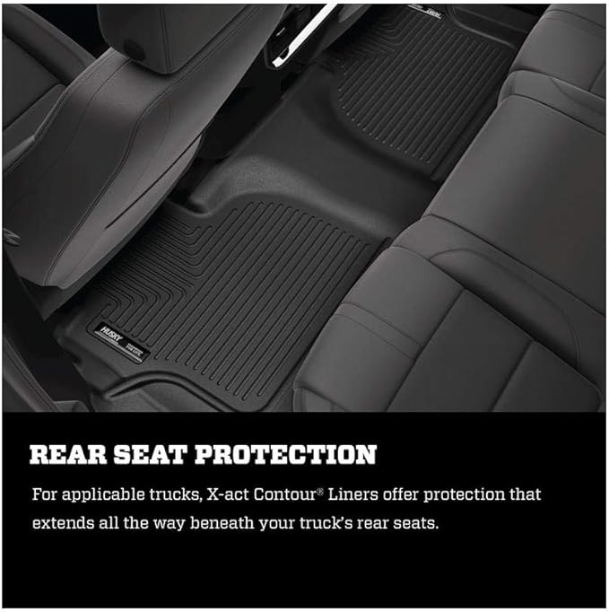 Husky Liners X-act Contour Floor Mats | Fits 2018-2025 Honda Odyssey | Front Row, 2-pc Black - 52971