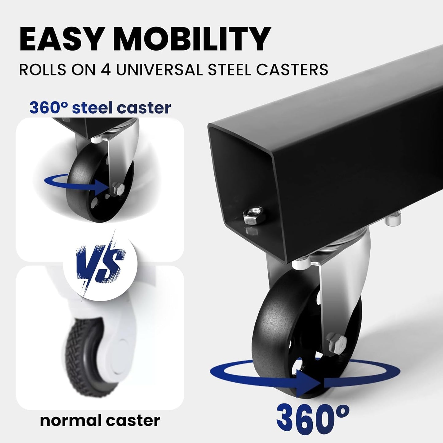 2 Ton Engine Hoist, Carbon Steel Cherry Picker Engine Hoist with 4 Casters, Hydraulic Engine Crane Hoist Cherry Picker Shop Crane for Garage Factory Warehouse, Red