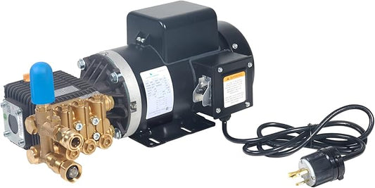 Canpump Electric Pressure Washer: 5 hp Full-Speed Motor 240 V, Bertolini WBH 2430-F Triplex Pump