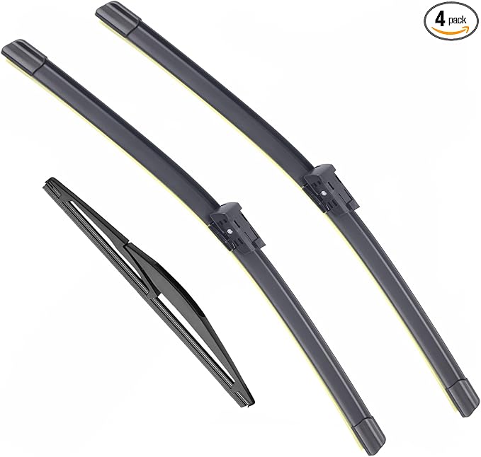 Windshield Wiper Blades (pack of 4pcs) for 2016-2022 Mini Cooper Clubman F54 Replacement 22" + 20" Front Windscreen wiper and 10" Rear Wiper Blade