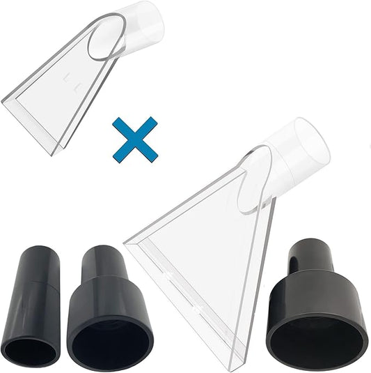 Compatible with All Shop Vacs Extractor Attachment with 2-1/2" & 1-7/8" & 1-1/4" Three Adapters Auto Detailing Vacuum Head Extraction Universal Accessory for Upholstery & Carpet Cleaning