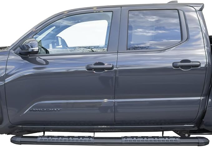 VANGUARD 5 Inches Running Boards Compatible with 2024-2025 Toyota Tacoma | Double Cab | Black Powder Coat | Alloy Steel Step Bars Side Step