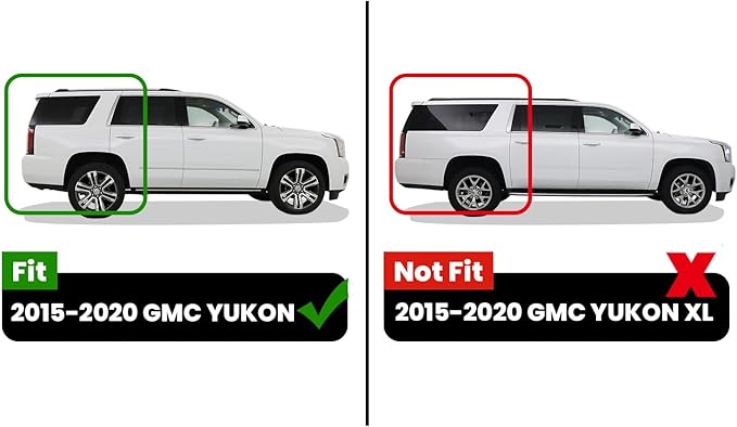 LASFIT Floor Mats & Cargo Liner 2015-2020 & Only 7/8 Seats (Not for 9 Seats) for Chevrolet Chevy Tahoe/GMC Yukon(Only Yukon, Not Fit Yukon XL), All Weather TPE Custom Fit Car Floor Liners