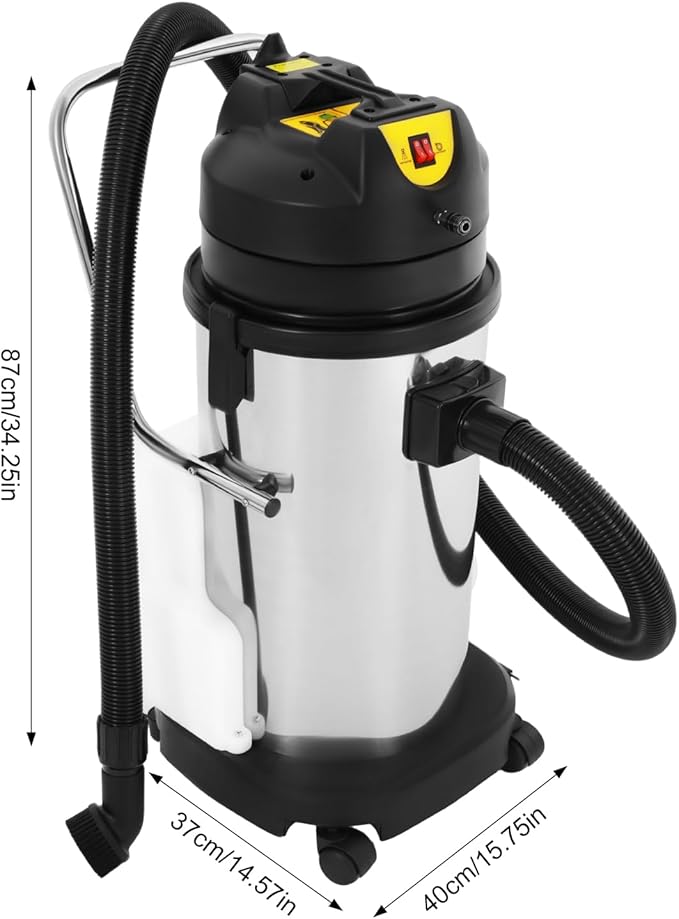 110V 40L Commercial Carpet Cleaner, 3in1 Carpet Spraying Floor Brush Cleaner Portable Carpet Cleaning Machine, Multi-Purpose Wet Dry Vacuum Cleaner Dust Cleaner Collector for Hotels,Home