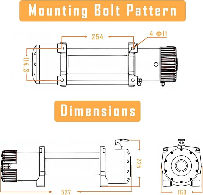 12000LBS Winch 12V Electric Winch Kit,Synthetic Rope Electric Winch for Jeep Truck SUV ATV UTV Off Road Trailer,with Wireless Remote for Trucks
