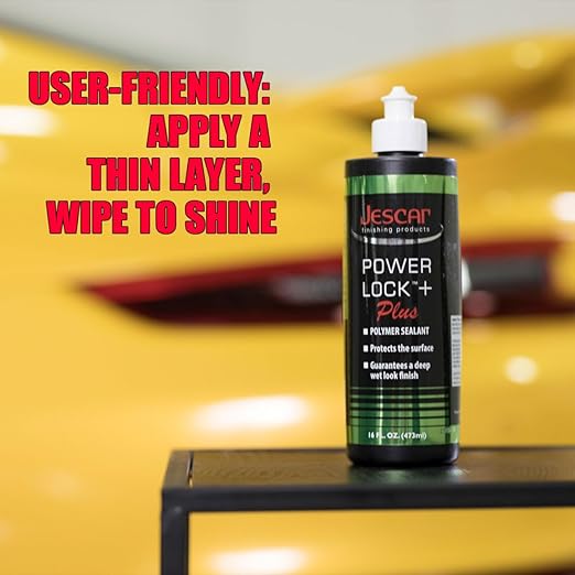 Jescar Power Lock Plus Polymer Sealant - 32oz - Durable High-Gloss Paint Sealant for Long-Lasting Protection – Easy Application, Safe for All Paint Types, Easy to Apply, Hand or Machine Application