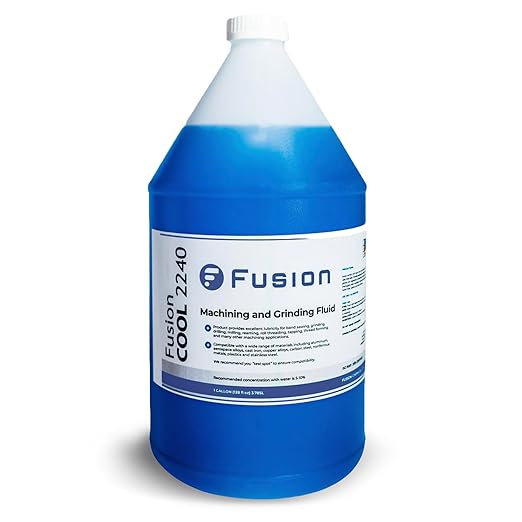 Metal Cutting Oil Cutting Fluid for Machine Shops | Fusion Cool 2240 | General Purpose Coolant for and Machine Shop Operations | Health Safety | Exceptional Sump Life | Semisynthetic (1 Gallon)