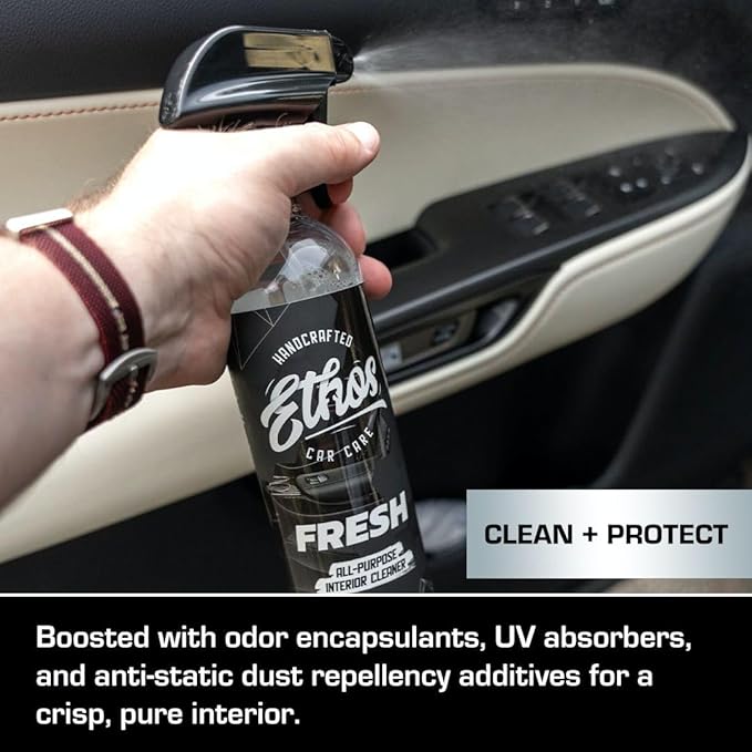Ethos FRESH - All Purpose Interior Cleaner Detailing Kit Interior Cleaner - Car Interior Detailing - Car Interior Cleaners for Cars, Trucks, SUVs, Jeeps, Motorcycles, RVs & More