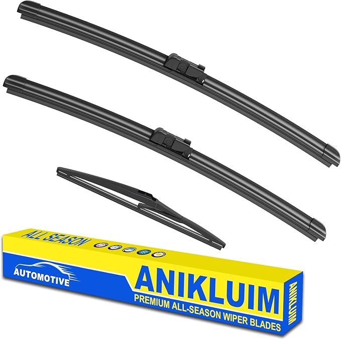 ANIKLUIM® 22"+22" Wiper Blades with 12" Rear Wiper Blade Set Replacement for 2007-2014 Chevrolet Tahoe Windshield Wipers Original Factory Quality (Pack of 3)
