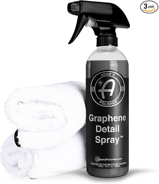 Adam's Polishes Graphene Detail Spray - Extend Protection of Waxes, Sealants, & Coatings | Quick, Waterless Detailer Spray For Car Detailing | Clay Bar, Drying Aid, Add Ceramic Graphene Protection