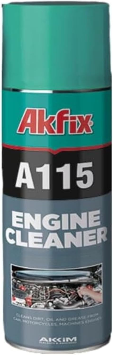 Akfix A115 Engine Cleaner and Degreaser - Quick and Bright Cleaner for Car, Motorcycle, Automotive and Machine Engine - Oil Grease Remover, Degreaser Cleaner Spray | 1 Pack, 16.9 Oz.