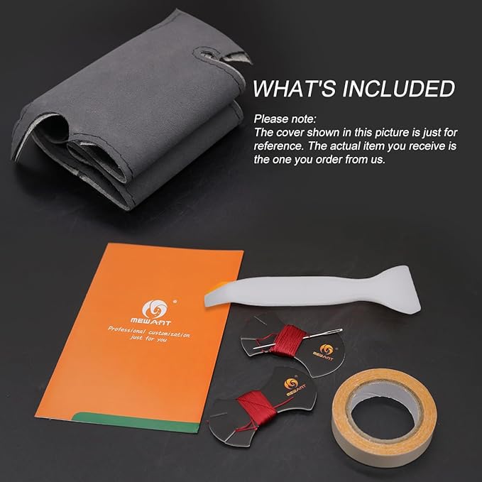 MEWANT Steering Wheel Cover for Ford F150 Lightning F350 F450 Expedition 2022-2024 Custom Version by Genuine Leather