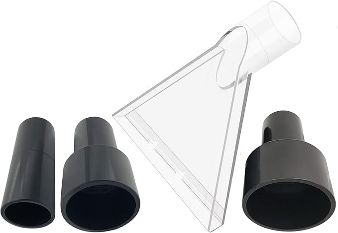 Universal Compatible with All Shop Vacs Extractor Attachment with 2-1/2" & 1-7/8" & 1-1/4" Three Adapters Auto Detailing Vacuum Head Extraction Accessory for Upholstery & Carpet Cleaning