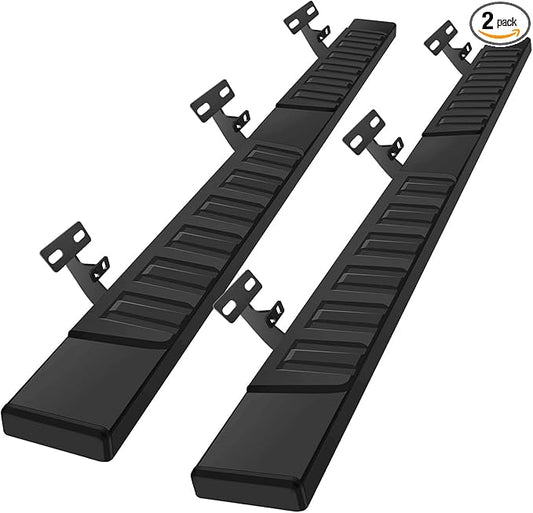 COMNOVA 6 Inch Quad Cab Running Boards Compatible with Dodge Ram 1500 Quad Cab 2009-2018(Incl. 2019+ Classic)/10-24 Ram 2500 3500, Carbon Steel Step Bars, Extended Cab Side Steps Nerf Bars.