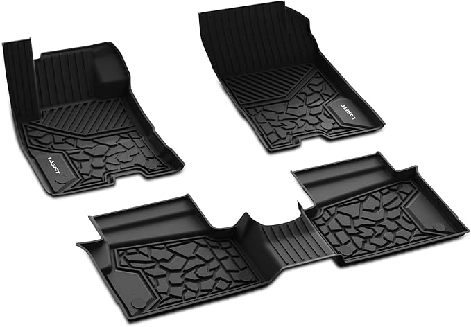 LASFIT Floor Mats for Ford Maverick 2025 2024 2023 2022 (Hybrid Models Only) All Weather Car Mats TPE Truck Liners Vehicle Accessories for Ford Maverick - 1st & 2nd Row, Black