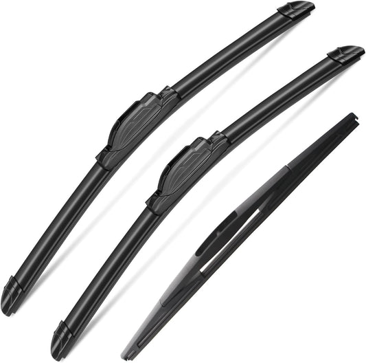 3 Wipers Set for Honda Pilot 2003-2008, Windshield Wiper Blades Original Equipment Replacement Front and Rear- 24"/21"/14B" (Pack of 3) J- HOOK