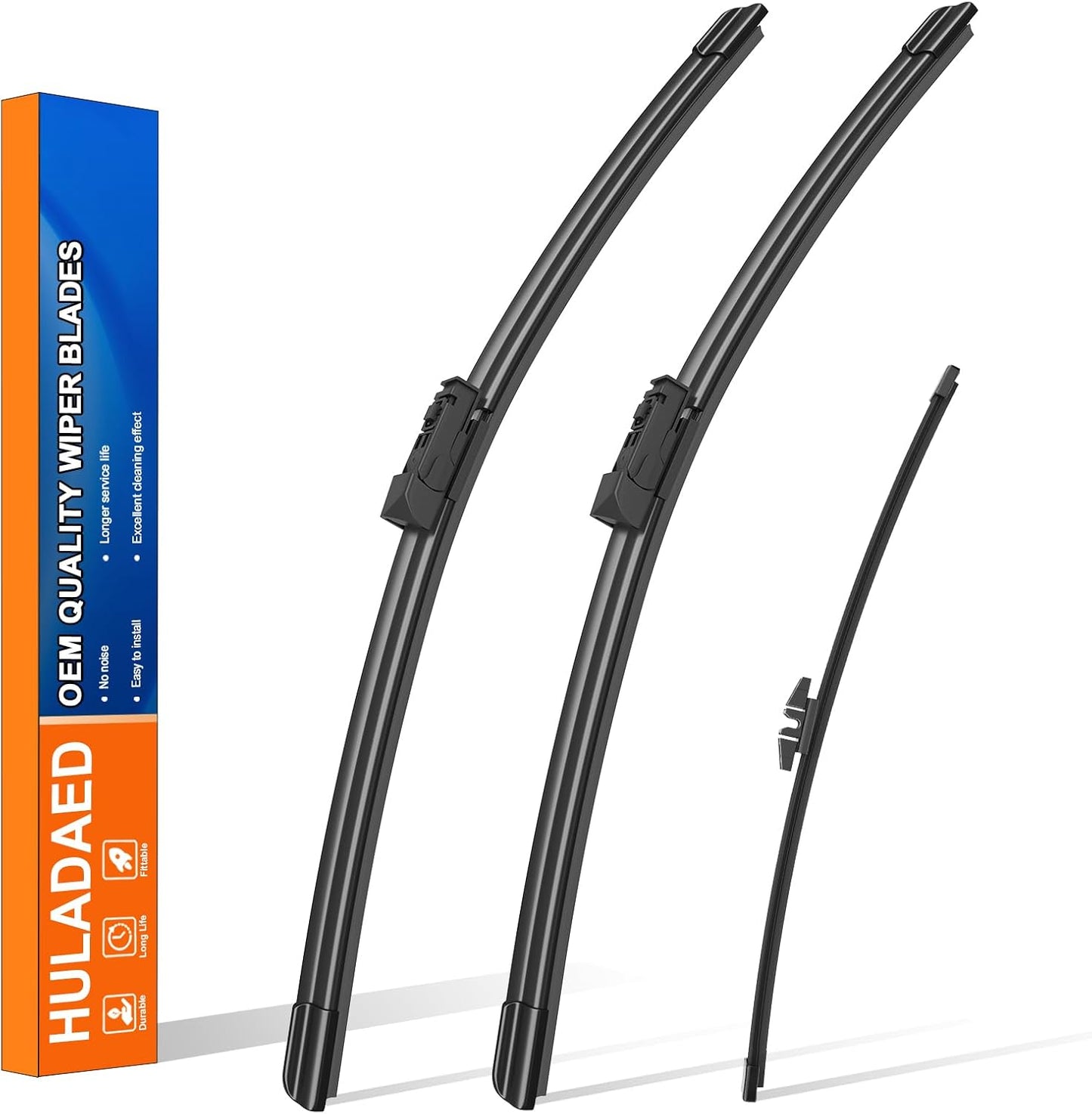 HULADAED® 26'' 20'' 12'' Windshield Wipers Replacement for BMW X3 X4 2023 2022 2021 2020 2019 2018,Silicone Front Rear Wiper blades for MY Car-All Weather & Quiet(3 PACK)