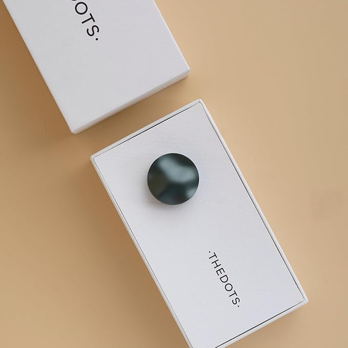 THEDOTS Series Metal Wave Car Air Freshener Vent Clip, Amber Moss, Water Ripple Design, Long-lasting Fragrance, Gift for Drivers