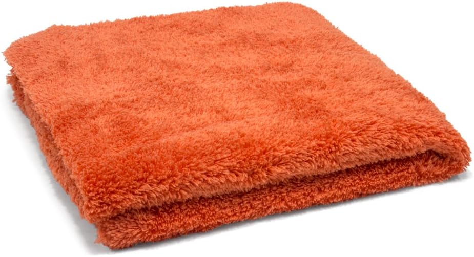 Autofiber Korean Plush Premium Edgeless Microfiber Detailing Towels - Pack of 10, Orange (16 inch x 16 inch)