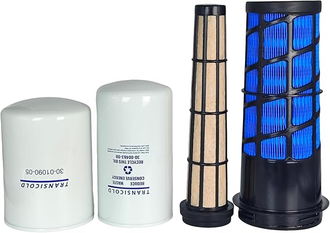 Air Fuel Oil Filter Kit 30-00471-20 30-01090-05 30-00463-00 Compatible with Carrier Reefer X4 7300 7500, Vector 8500 6600 8100 6500 6600MT, X2 1800 2100 2100A 2100R 2500A 2500R, Ultra XL XTC XT