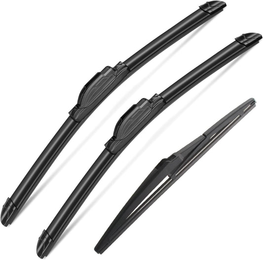 3Pcs Toyota Highlander Windshield Wipers 2008-2019, Toyota Sienna 2021 2022 2023, Lexus GX460 2011-2021, Original Equipment Replacement Automotive Windshield Wiper Blades - 26"/20"/12" (Pack of 3)