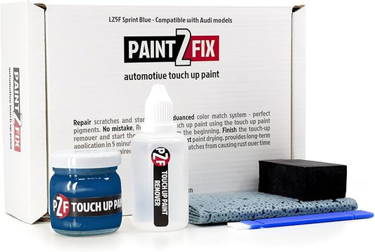 LZ5F Sprint Blue | Sprintblau Touch-Up Paint Kit for Scratches and Chips - Compatible with Audi Models