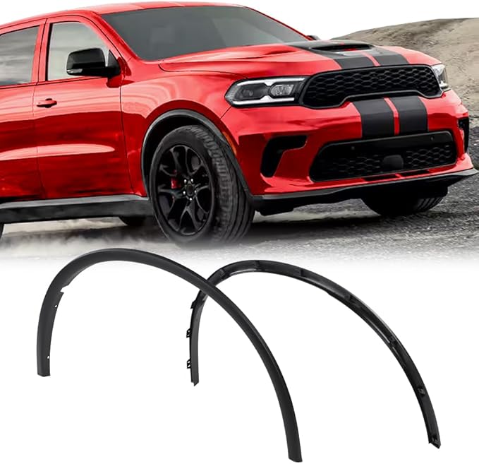 G-PLUS Front Fender Trim Wheel Molding Driver and Passenger Side Compatible with Dodge Durango 2011 2012 2013 2014 2015 2016 2017 2018 2019 2020 2021