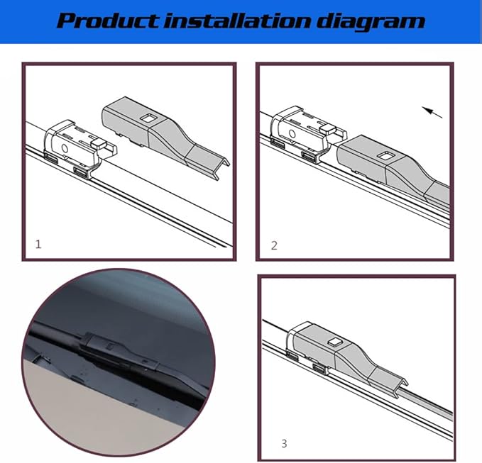 Windshield Wipers (pack of 3pcs) Original Equipment Replacement For 2015-2021 Volkswagen VW Golf GTI MK7 26" + 18" Front Windscreen Wiper Blades and 11" Rear Wiper Blade
