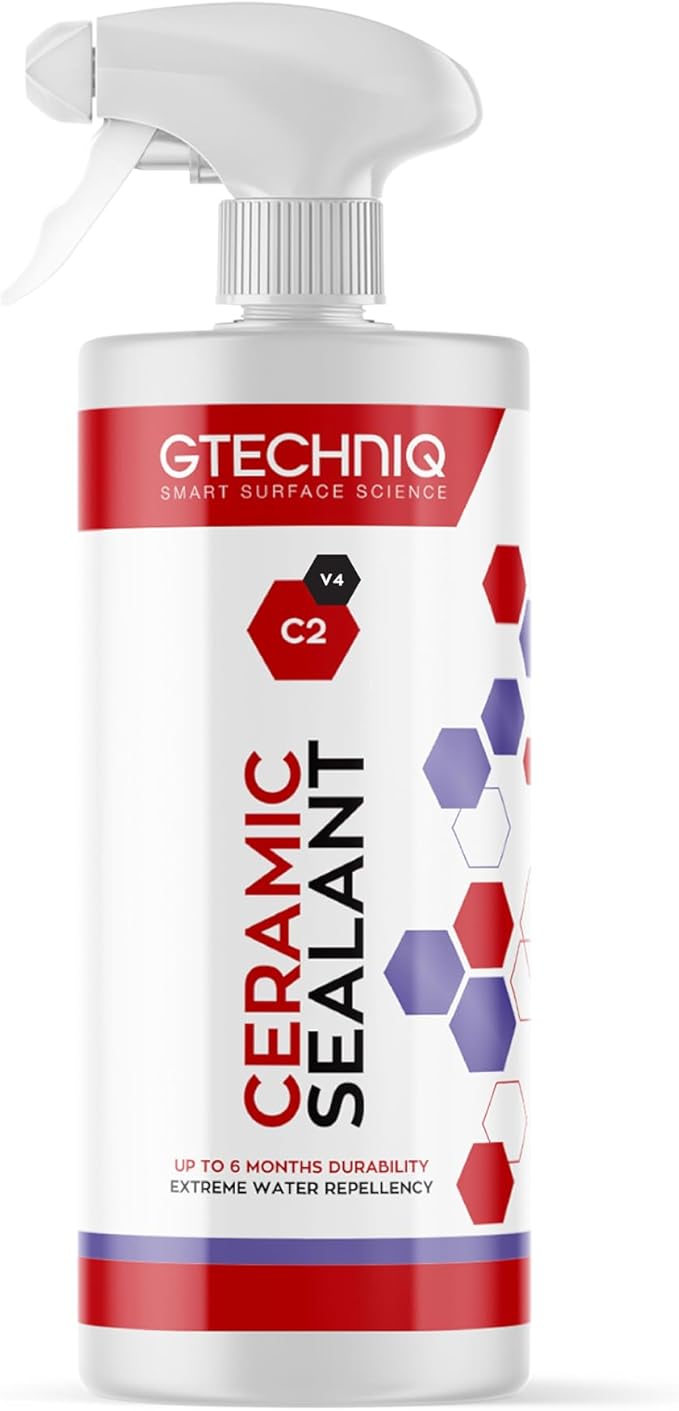 Gtechniq C2 Ceramic Sealant for Cars, Protect Car Paintwork, Trim, Tyres and Windows, High Shine, Easy to Apply - 1L (Sufficient for 4-5 Large Cars)